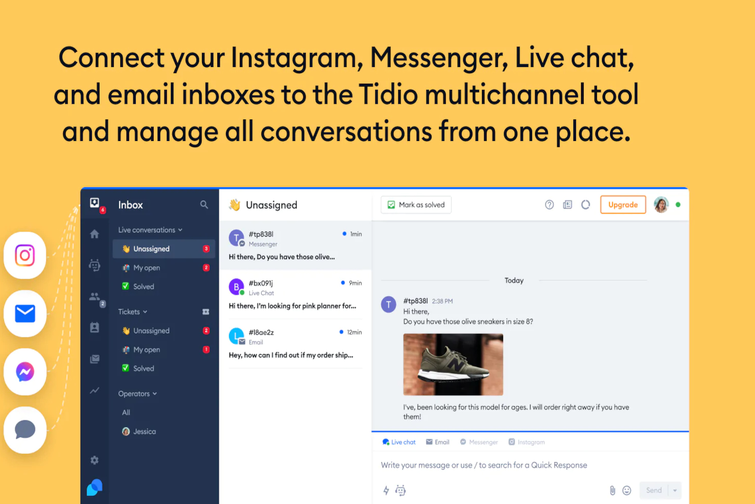 Tidio screenshot - 10 Best Customer Service Email Management Software For 2022